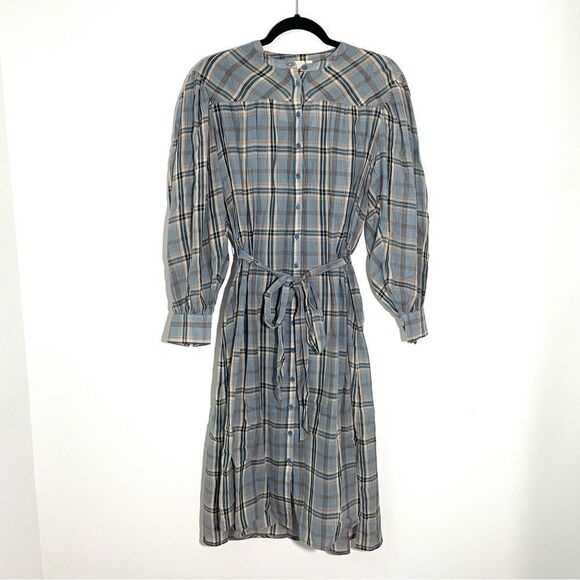 Ulla Johnson Cotton Fayette Dress in Cornflower - Picture 5 of 10